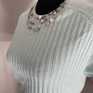 Armani Exchange beautiful sea foam blue sweater Small